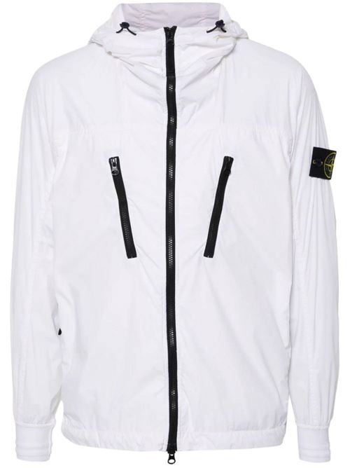 white stretch-design taffeta garment dyed wind-resistant water-resistant Stone Island | 801540425V0001